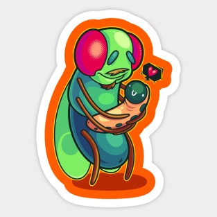 Dad And Grub Sticker